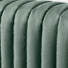 Cama doble de 160 x 190 con acolchado de banda estrecha de rayas múltiples - Meduse Viadurini