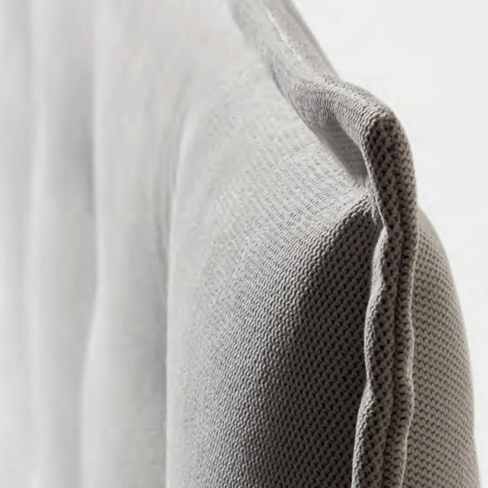 Cama de matrimonio 160x190 en tejido con cabecero con botones Made in Italy - Dreams Viadurini