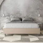 Cama doble de 160x200 cm tapizada en piel sintética fabricada en Italia - Athlete Viadurini