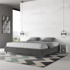 Cama doble de 190x200 cm con funda de microfibra, fabricada en Italia - Athlete Viadurini