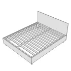 Cama doble de 190x200 cm con funda de microfibra, fabricada en Italia - Athlete Viadurini