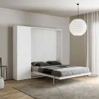 Cama doble plegable vertical con columna - Magicompare Viadurini