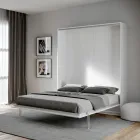 Cama doble plegable vertical en diferentes acabados - Magicompare Viadurini