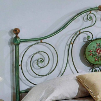 cama doble clásica con la decoración de hierro forjado Rachael
