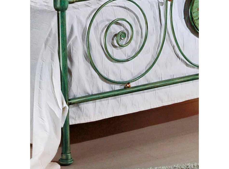cama doble clásica con la decoración de hierro forjado Rachael