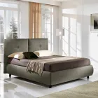 Cama doble con caja de almacenamiento alcanzando un máximo de 160x190 / 200 cm Nina Viadurini