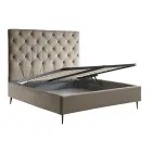 Cama doble con caja de almacenamiento y base 160x190 Made in Italy - Sallie Viadurini