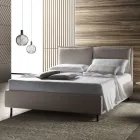 Cama doble con caja de almacenamiento Made in Italy - Ernesta Viadurini