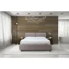 Cama doble con almacenaje opcional y pies Made in Italy - Birba Viadurini