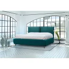 Cama doble con almacenaje opcional y pies Made in Italy - Birba Viadurini
