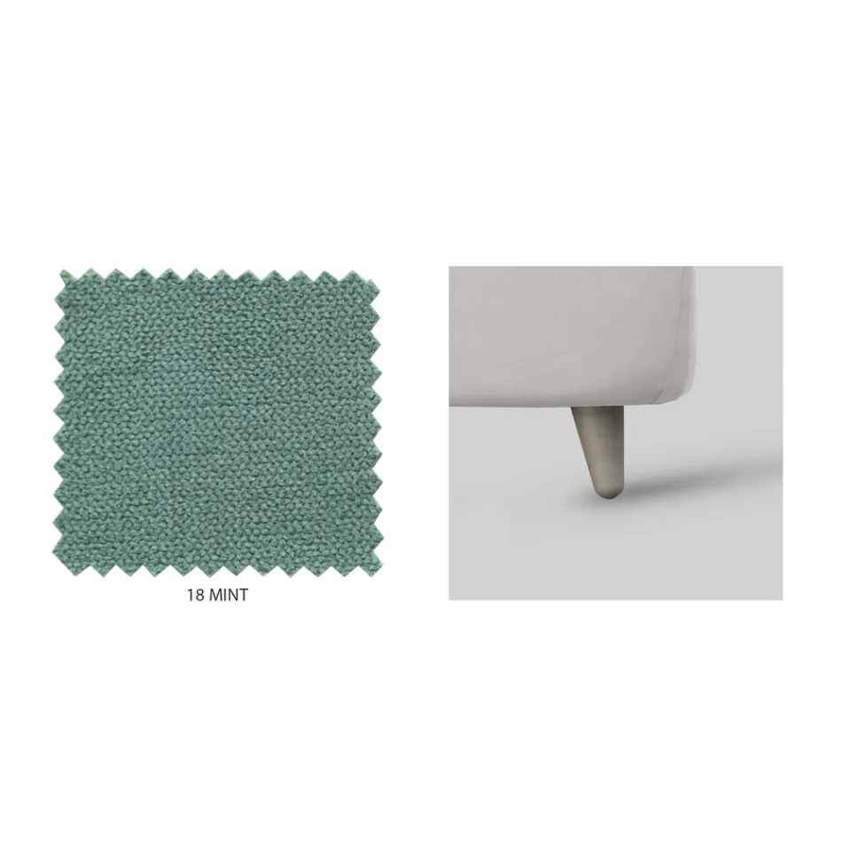 Cama Doble con Almacenamiento Opcional Made in Italy - Ciccio Viadurini