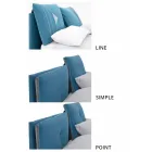 Cama doble con contenedor forrado en tela Made in Italy - Renato Viadurini