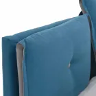 Cama doble con contenedor forrado en tela Made in Italy - Renato Viadurini