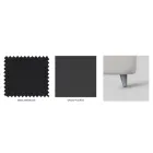 Cama doble con estructura de cama acolchada Made in Italy - Shadow Viadurini