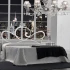Cama doble con estructura de hierro Made in Italy - Shadow Viadurini