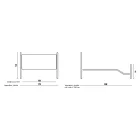 Cama doble con pie de cama de tubo de hierro a juego Made in Italy - Chic Viadurini