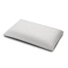 Cama doble con pie de cama, colchón y 2 mesitas de noche a juego - Nebbia Viadurini