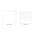 Cama de matrimonio con pie de cama, colchón y 2 mesitas de noche a juego - Nebbia Viadurini