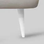 Cama de matrimonio con cabecero de hierro, 2 mesitas de noche y colchón - Diseño Viadurini