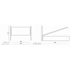 Cama doble con cabecero de hierro y cojines Made in Italy - Peter Viadurini