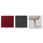 Cama doble con cabecero de hierro y estructura acolchada Made in Italy - Kenzo Viadurini