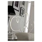 Cama doble con cabecero de hierro macizo Made in Italy - Nebbia Viadurini