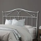 Cama doble con cabecero de tubo de hierro Made in Italy - Copia Viadurini