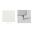 Cama doble con cabecero en ecopiel o tejido Made in Italy - Buddy Viadurini