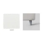 Cama doble con cabecero de cuero ecológico Made in Italy - Fiuto Viadurini