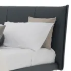 Cama doble de diseño de lujo en ecopiel o tejido Made in Italy – Generus Viadurini