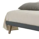Cama doble de diseño de lujo en ecopiel o tejido Made in Italy – Generus Viadurini
