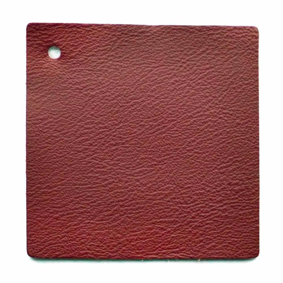 Cama de diseño doble con cabecero tapizado en cuero Menardo Viadurini