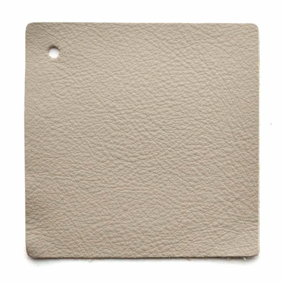 Cama de diseño doble con cabecero tapizado en cuero Menardo Viadurini