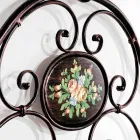 cama doble con forjado artesanal del hierro del diseño Alexa Viadurini