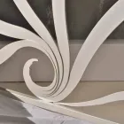 Cama doble de diseño hecha de hierro con decoraciones de cristal Eden Viadurini