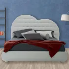 Cama doble de lujo con cofre y Swarovski Made in Italy – Little Heart Viadurini