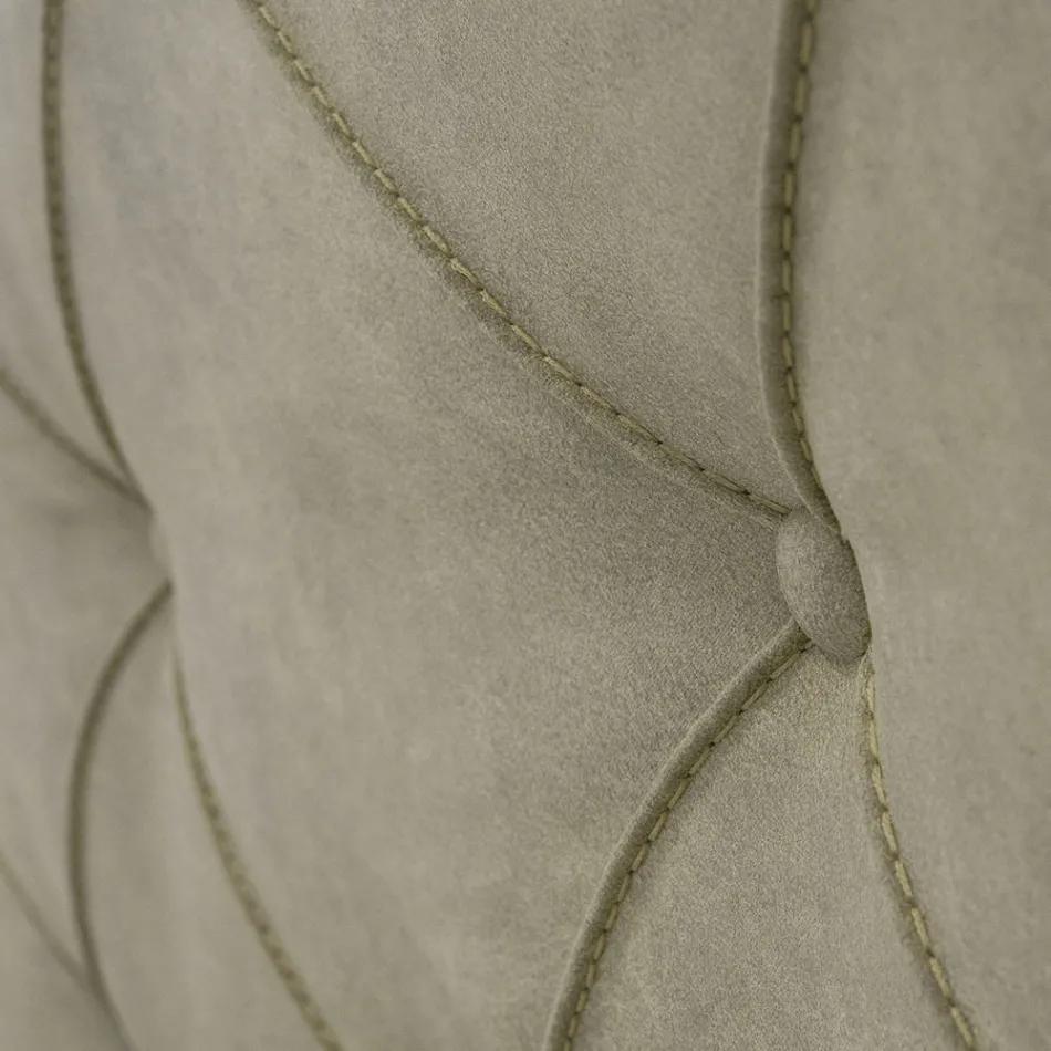 Cama doble tapizada de lujo con caja de almacenamiento Made in Italy - Torn Viadurini