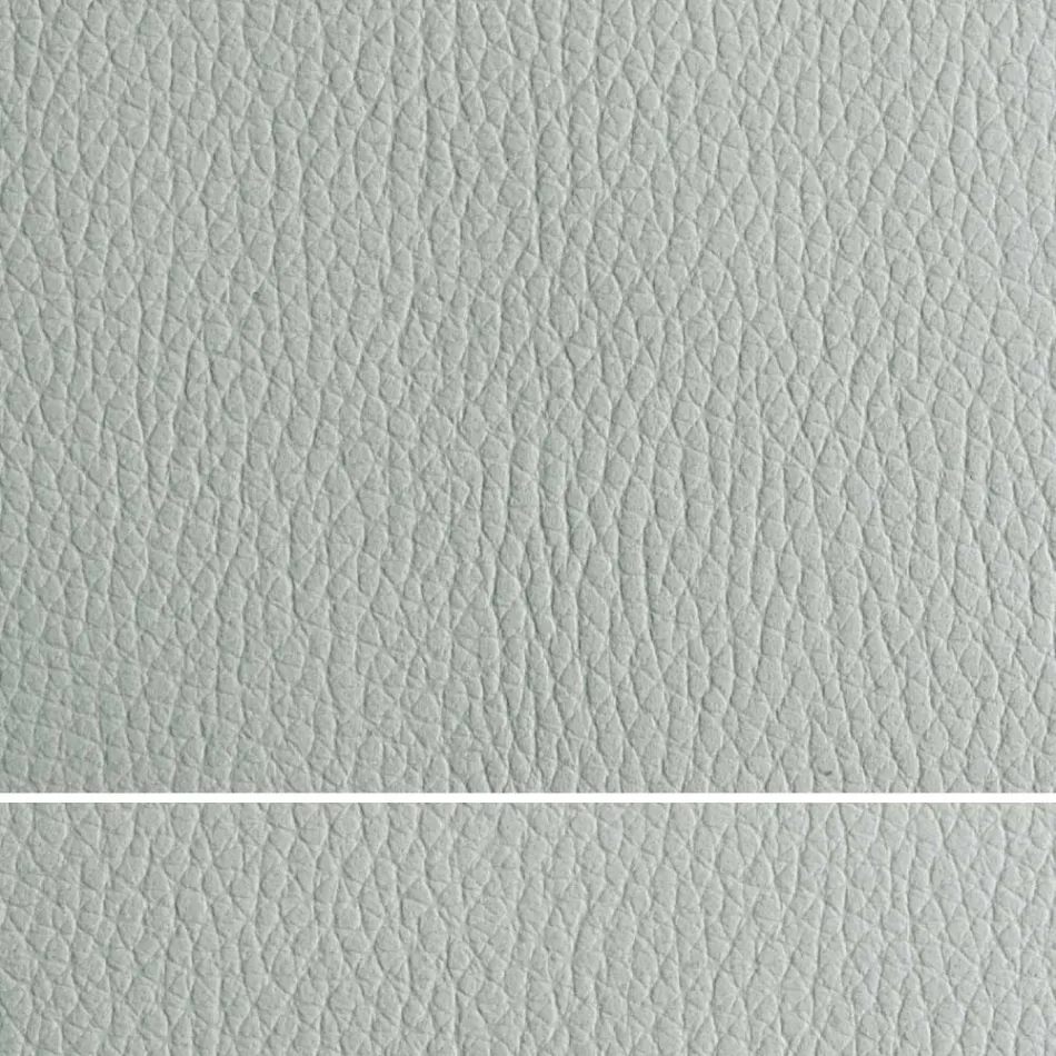 Cama doble tapizada con cómoda en ecopiel o tejido - Notre Dame Viadurini