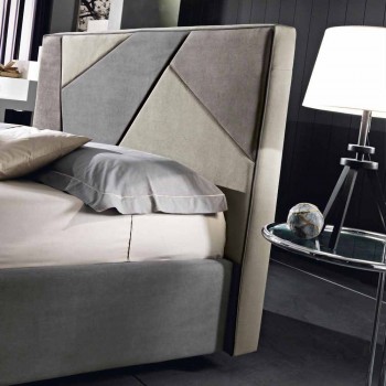 Bed cama tapizado con contenedor de elevación 160x190 / 200cm Mia