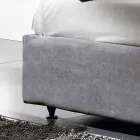 Bed cama tapizado con contenedor de elevación 160x190 / 200cm Mia Viadurini