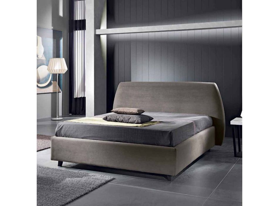 cama doble moderna tapizada con 160x190 contenedor / 200 Reby