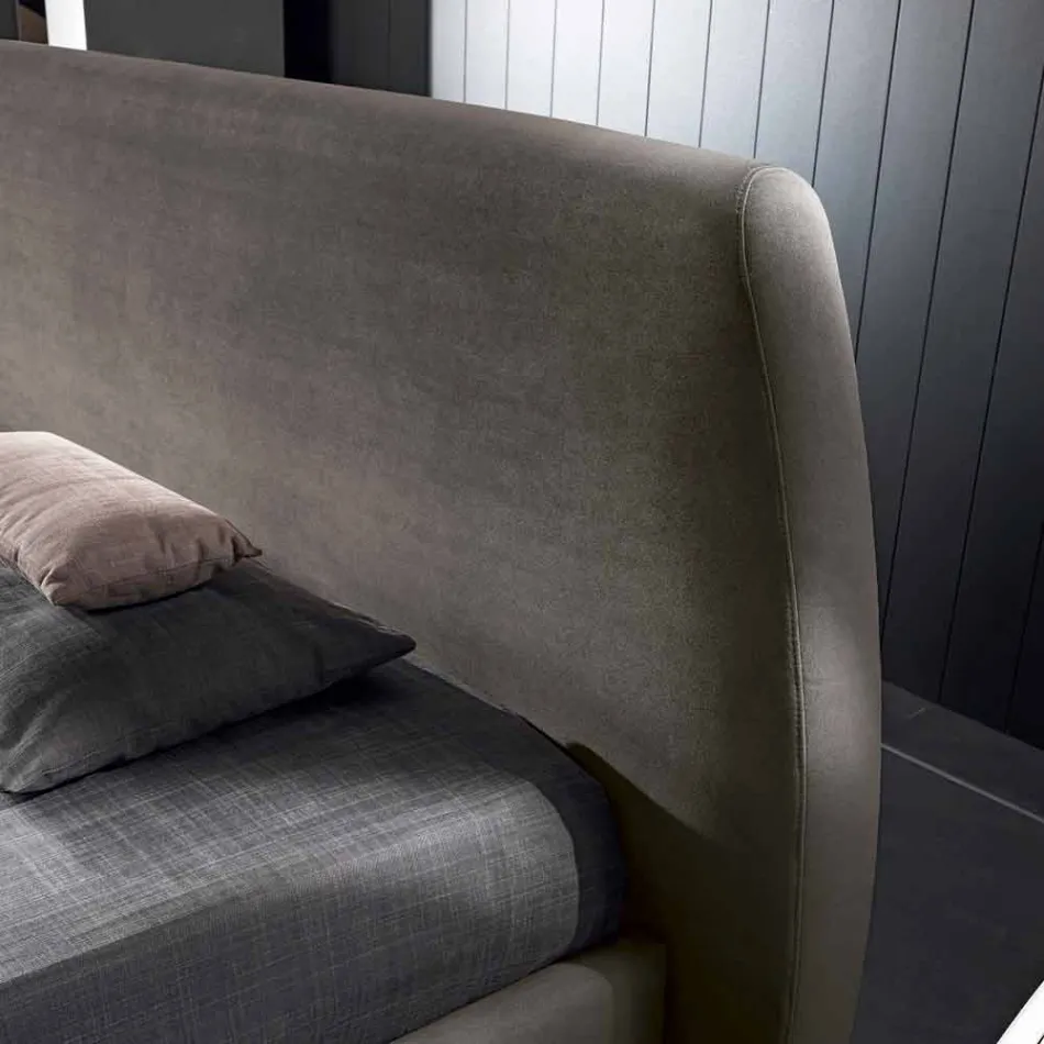 cama doble moderna tapizada con 160x190 contenedor / 200 Reby Viadurini