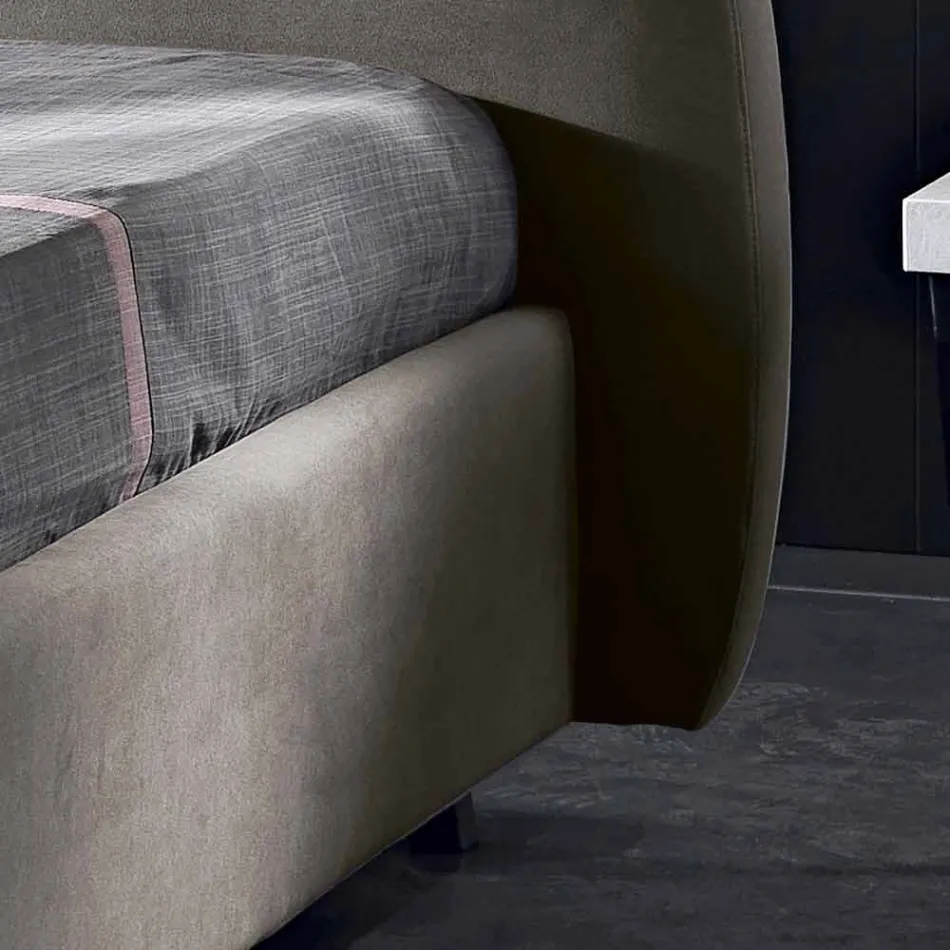 cama doble moderna tapizada con 160x190 contenedor / 200 Reby Viadurini