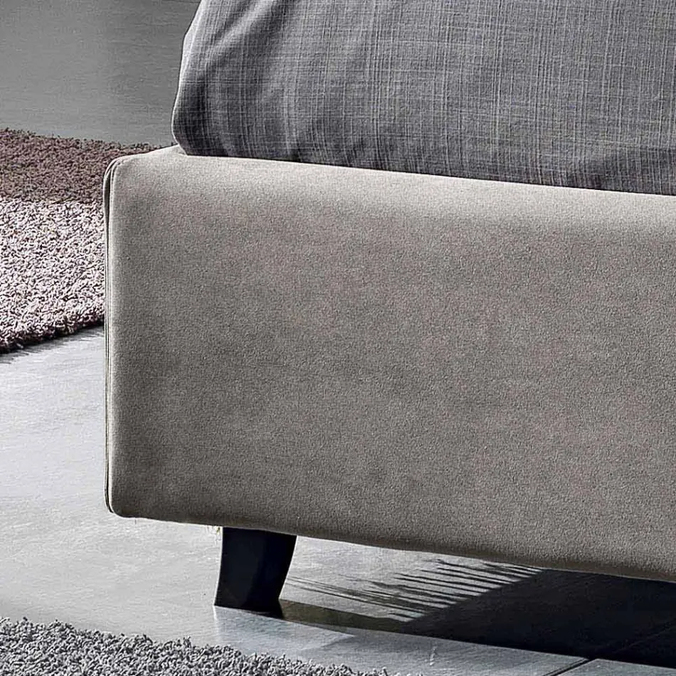 cama doble moderna tapizada con 160x190 contenedor / 200 Reby Viadurini