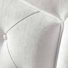 cama doble tapizada en piel sintética con caja de 160x190 / 200 cm Agly Viadurini