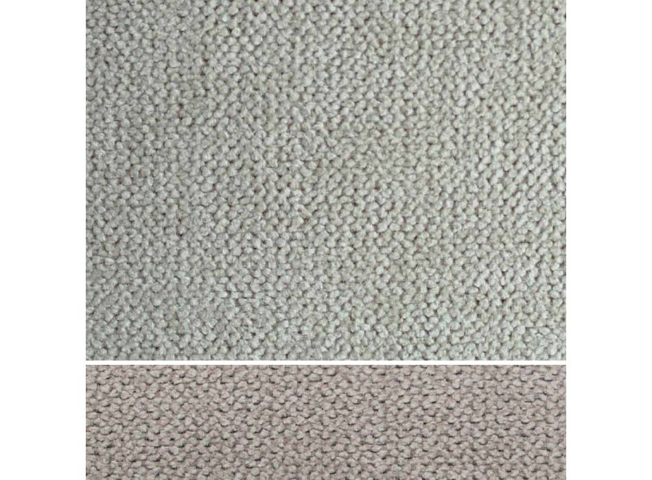 Cama doble tapizada en tela o piel sintética Made in Italy - Elettro