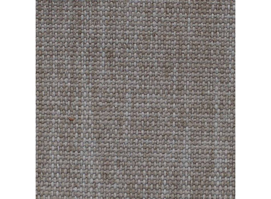 Cama doble tapizada revestida en tela o piel - Celebre Viadurini