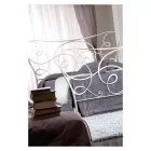 Cama doble de hierro con estribo opcional Made in Italy - Lampo Viadurini