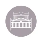 Cama doble de hierro con estribo opcional Made in Italy - Lampo Viadurini