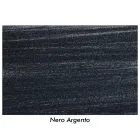 Cama doble de hierro tubular negro plateado Made in Italy - Geometría Viadurini